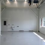 cleanroom staat los in de bedrijfshal